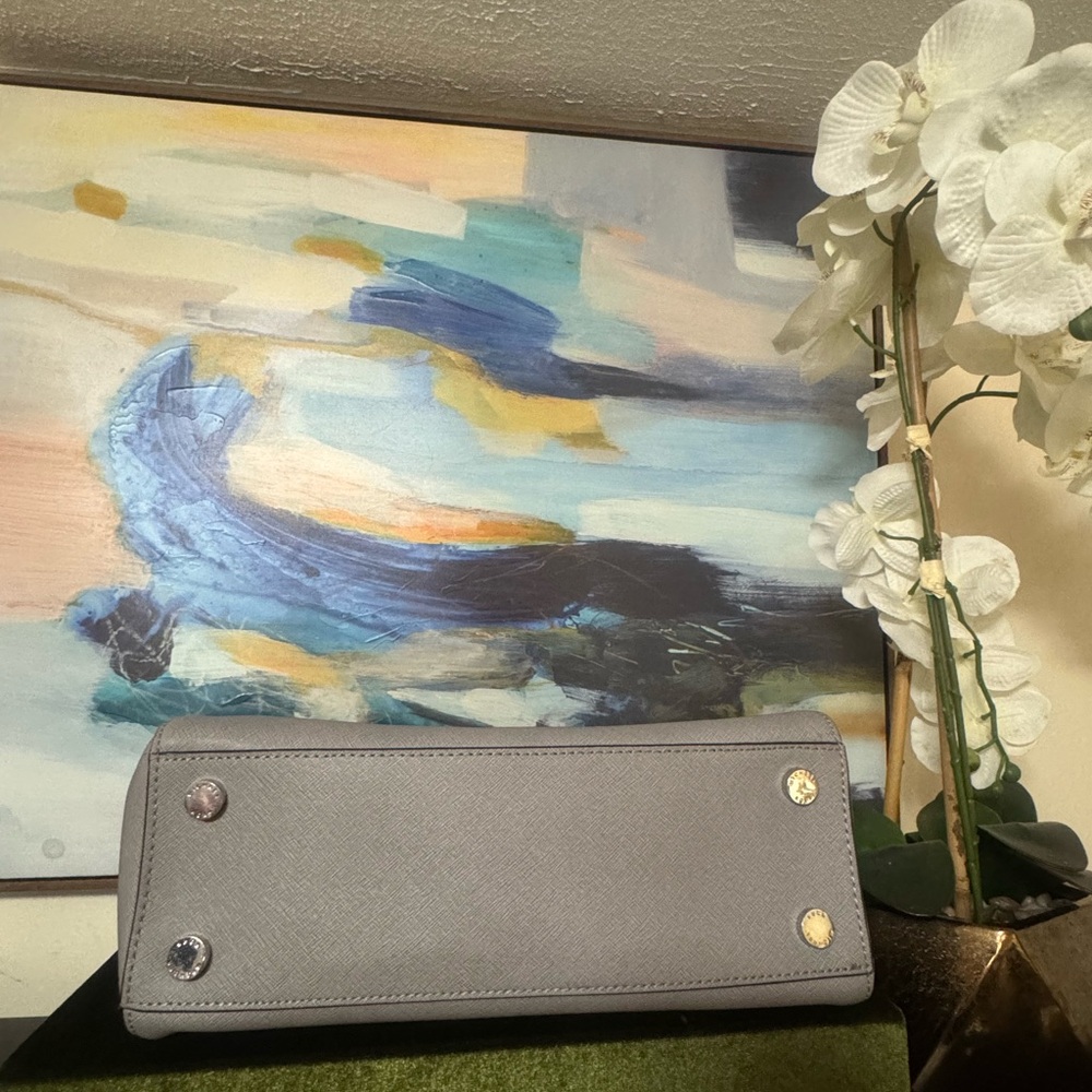 Michael Kors Elegant Gray Satchel Set - Picture 3 of 11